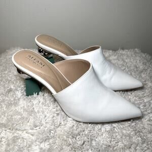 Alfani White Statement Mules